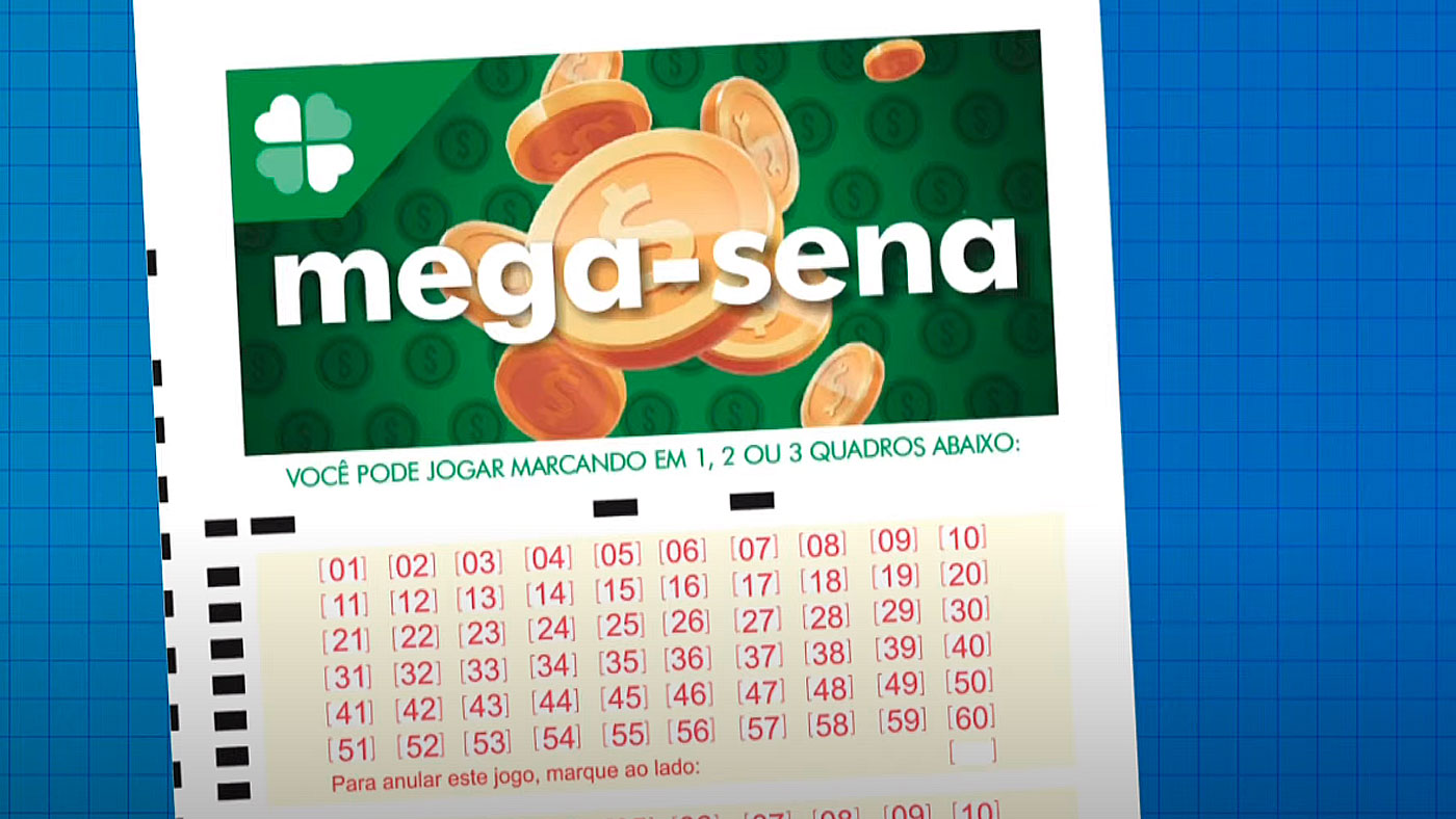 Cena de reportagem: concurso 2510 da Mega-Sena está acumulado em R$ 27 milhões; sorteio é neste sába, no trecho “O que não mudou na Mega Semana”
