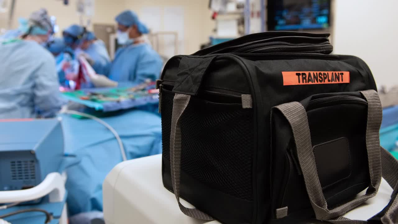 Cena de reportagem: mansfield man undergoes double lung transplant with groundbreaking 'lungs in a f, no trecho “Como se tornar doador”