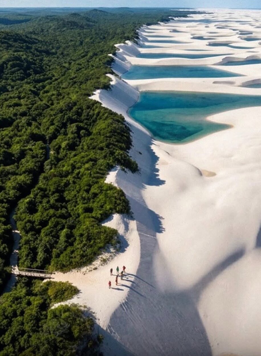 Cena de reportagem: фото: Parque Nacional dos Lençóis Maranhenses, заповедник, Мараньян, пустыня Лен, no trecho “Antes de ir”