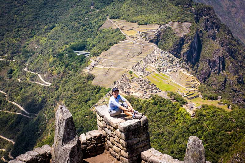 Cena de reportagem: difference between Huayna Picchu and Machu Picchu mountain, no trecho “O que ver na cidadela”