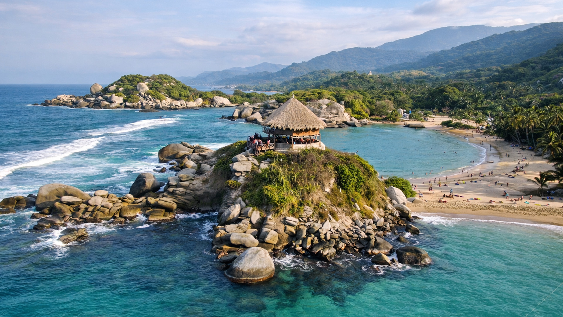 Cena de reportagem: parque Nacional Natural Tayrona Caribbean paradise of Colombia, no trecho “Como montar três dias”