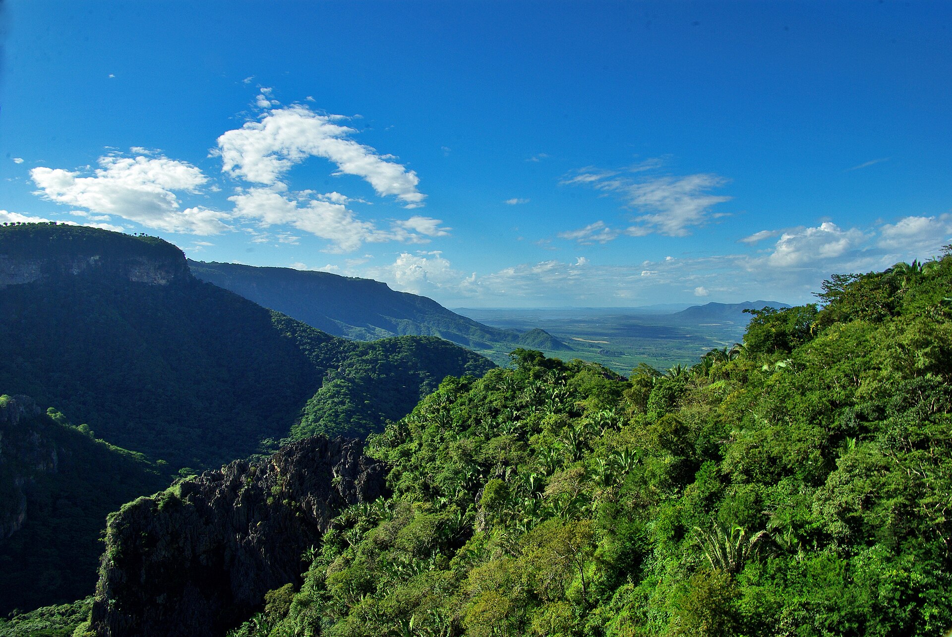 Cena de reportagem: file:Parque Nacional de Ubajara - Ceará (3812781463).jpg - Wikimedia Commons, no trecho “Trilhas, cachoeiras e mirantes”