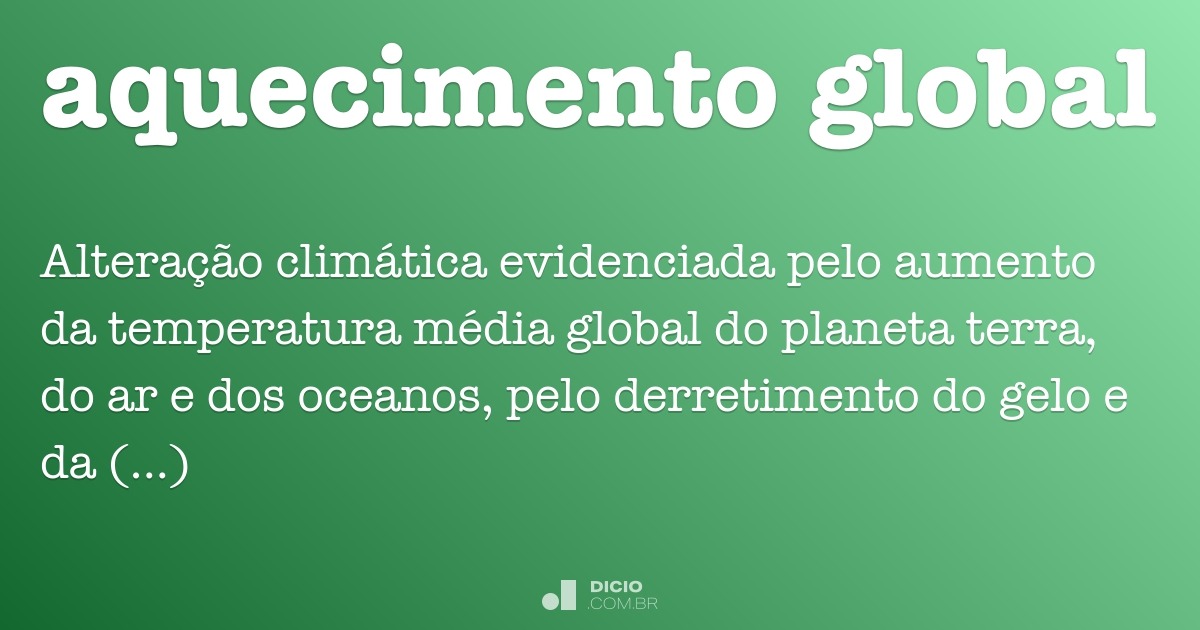 Cena de reportagem: o que é aquecimento global - Dicio, Dicionário Online de Português, no trecho “Gelo no polo”